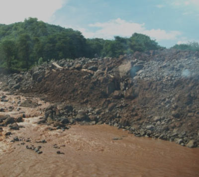 Flooded road